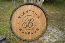 Blanton's Bourbon Whiskey Buffalo Trace Barrel Lid/Head with Metal Banding