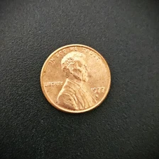 1977 D Lincoln Memorial Cent.  AU (See Description). FREE SHIPPING.