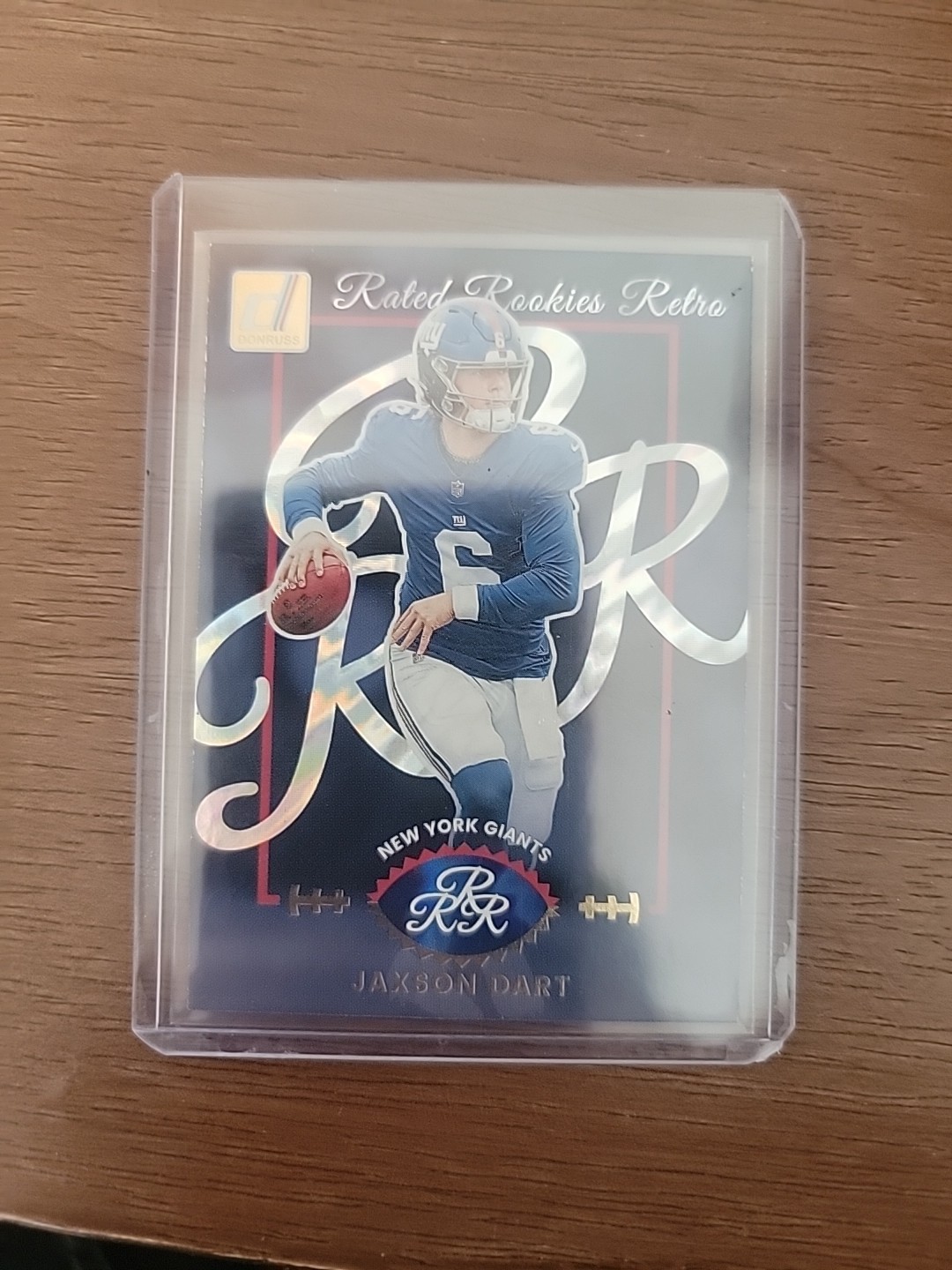 2025 Panini Donruss Rated Rookies Retro SSP Jaxson Dart New York Giants #1