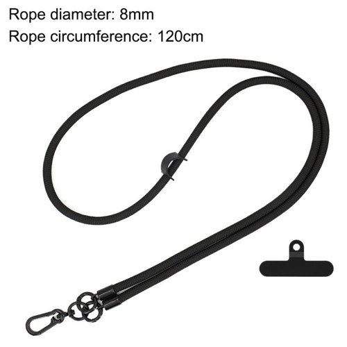 8mm Thick Phone Strap Lanyard With Patch Neck Ropes New Mobile Phone Straps - Photo 2 sur 14