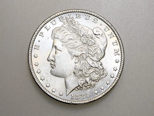 1880-O MORGAN SILVER DOLLAR CH/GEM BU