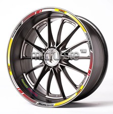 Strisce adesive HRC Honda Racing Equipment Yellow Wheel Decals Rim