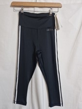 BNWT Adidas Climalite High Waisted Womens Crop Leggings Size XS (4-6) Black