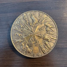 1990 GREAT AMERICAN CIRCUS Medallic Art Co Bronze Calendar Medallion
