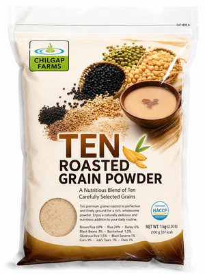 Mixed Roasted Misugaru 10-Grain Powder, 2.2 lb Korean Multi-Grain Meal Replaceme