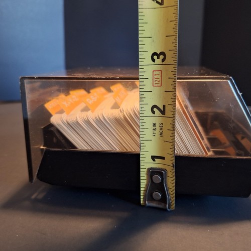 Rolodex Petite S-310C Card File W/Lined Cards Dividers Address/Phone Holder - Picture 12 of 15