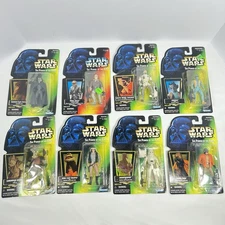 90's Kenner Star Wars Action Figures The Power Of The Force Lot of 8