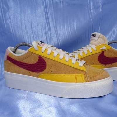 NIKE BLAZER PLATFORM LOW SUNSET SNEAKER GR 38 39 SUEDE SCHUHE DEADSTOCK NEUW A6