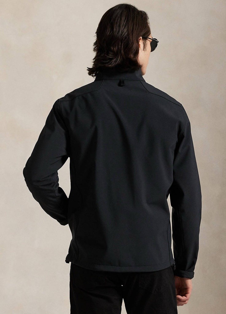 $198 Polo Ralph Lauren Men's Barrier Windbreaker Jacket Black Size