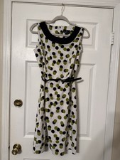 Ronni Nicole Women's Sleeveless Polka Dot Size 12 Knee Length