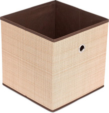 Canvas Storage Bin - Durable Storage Cube Box Basket Container - Clothes Nursery