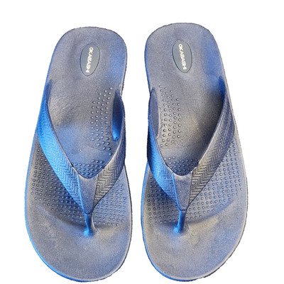 Okabashi Men's SURF (blue) comfort beach Sandals/flipflops -XXL 12/13 new