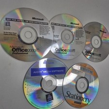 VTG 5 Disc LOT Microsoft Office 2000 PRO/prem Sr1 - Avery - Stationary