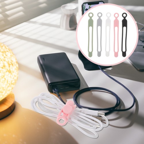 20 Pcs Wire Handler Ties Computer Cable Reusable Travel Organizers - Afbeelding 9 van 12