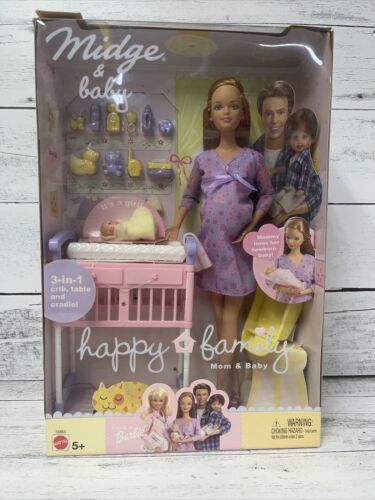 Mattel 2002 Happy Family Poupée Barbie enceinte France