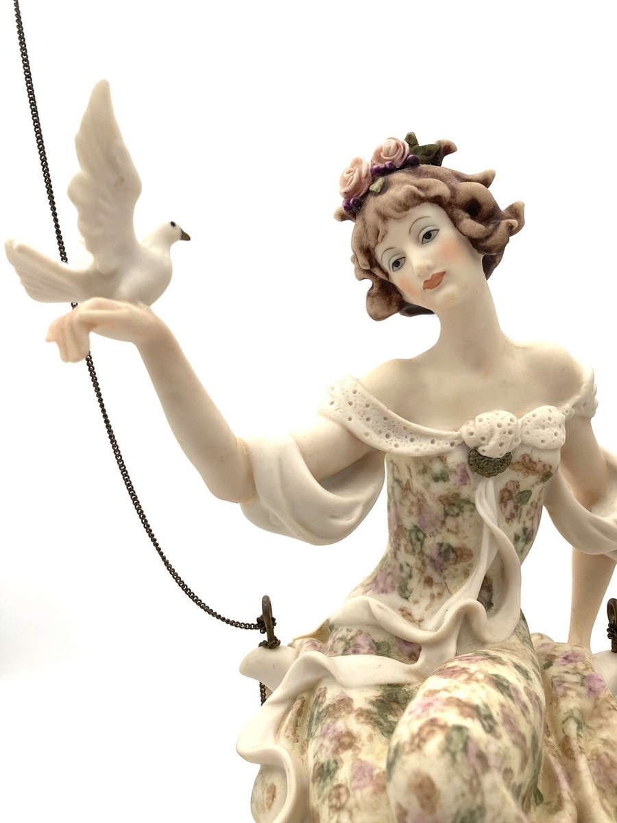 C427-21 未使用 イタリア製 GIORGIO ARMANI アルマーニ 1985 Giuseppe Armani Beautiful Lady In Swing “LaScultura Di