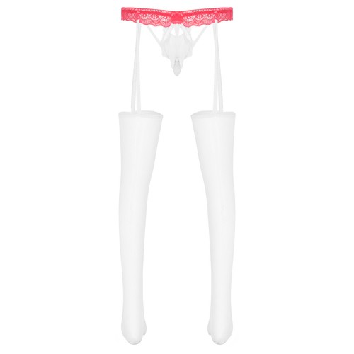 Herren Strumpfhose Transgender Unterwäsche Fuß Dessous Spitze Panty T-Back Tights - Bild 21 von 121