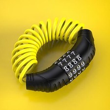 1 Piece Wire Combination Helmets Lock For Motorcycle / Bicycle