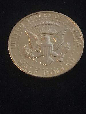 Rare Uncirculated 1981 P KENNEDY Half Dollar 24KT GOLD PLATED 1960
