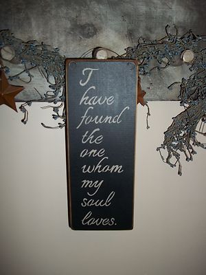 Wood Sign I HAVE FOUND THE ONE Prim Sign Country Rustic Home Prim Decor Sign