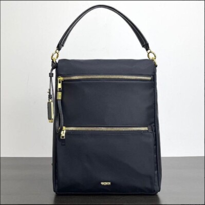 TUMI VOYAGEUR Ray Backpack 2Way Ladies Business Travel Black / Gold Outlet