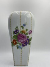 Vecchio vaso porcellana Rosenthal Luise con anno 1914-1915 con bordo dorato #15