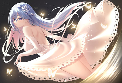 Anime girls art 2d portrait miko 92 emori miku dress CCG Gaming Mat Desk