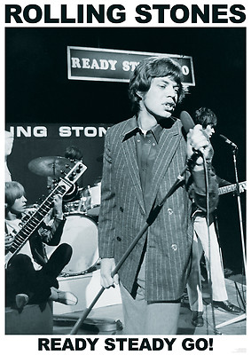 Poster ROLLING STONES - Ready Steady Go! - Mick Jagger ca60x85cm  NEU 15190