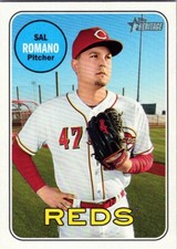 2018 Topps Heritage #581 Sal Romano Cincinnati Reds