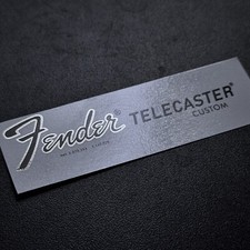Telecaster Headstock Decal 70s Fender Style Silver Outline Waterslide NEW