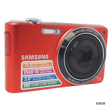 Samsung PL Series PL200 14.2MP 7x Zoom RED Digital Compact Camera UNTESTED E5628