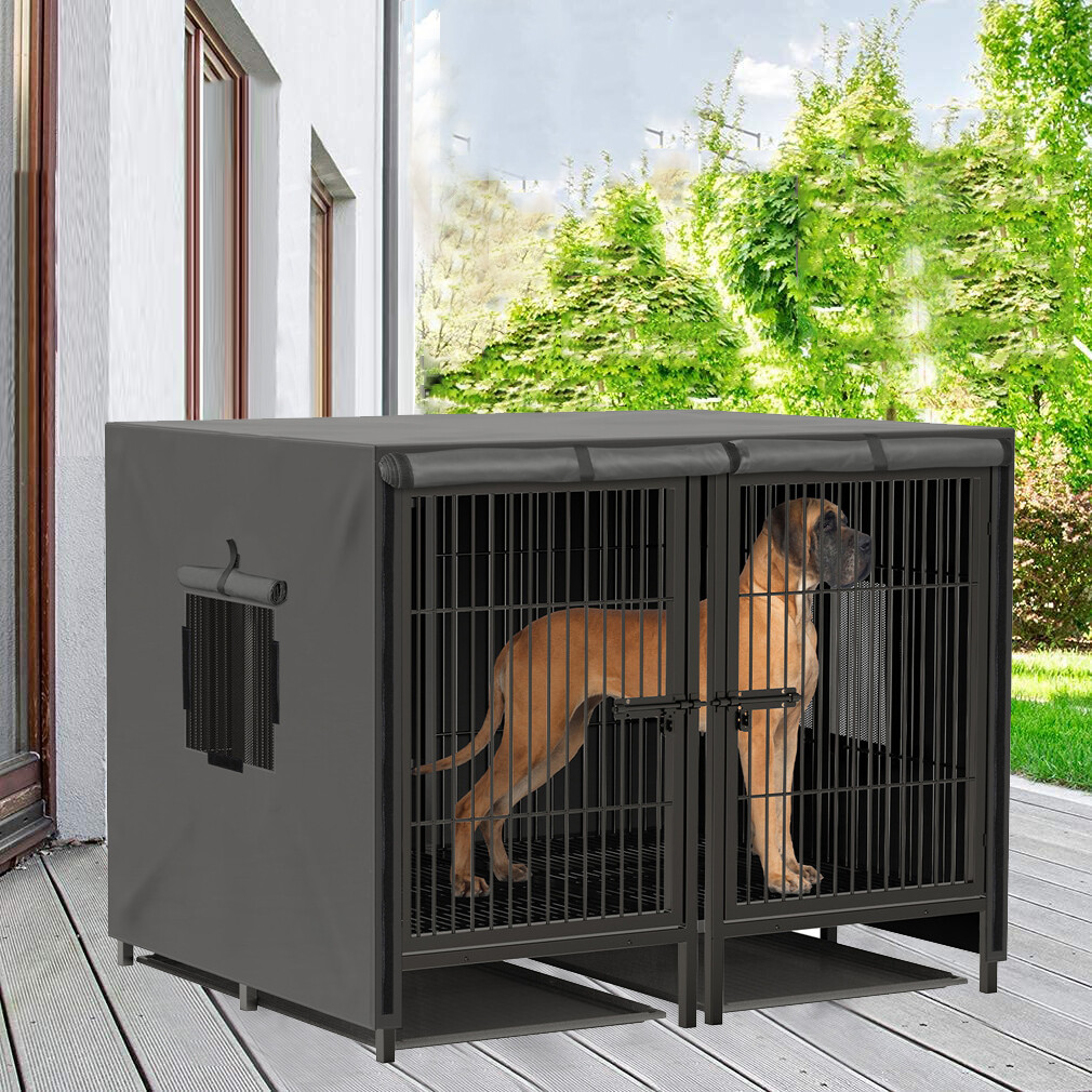 XXXL-Jumbo Dog Cage Puppy Pet Crate Carrier Transport Box Outdoor