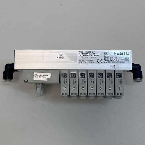 FESTO VTUG-10-MRCR Valve Terminal VUVG-B10-T32C-AZT-F-1T1L - New - - Picture 4 of 6