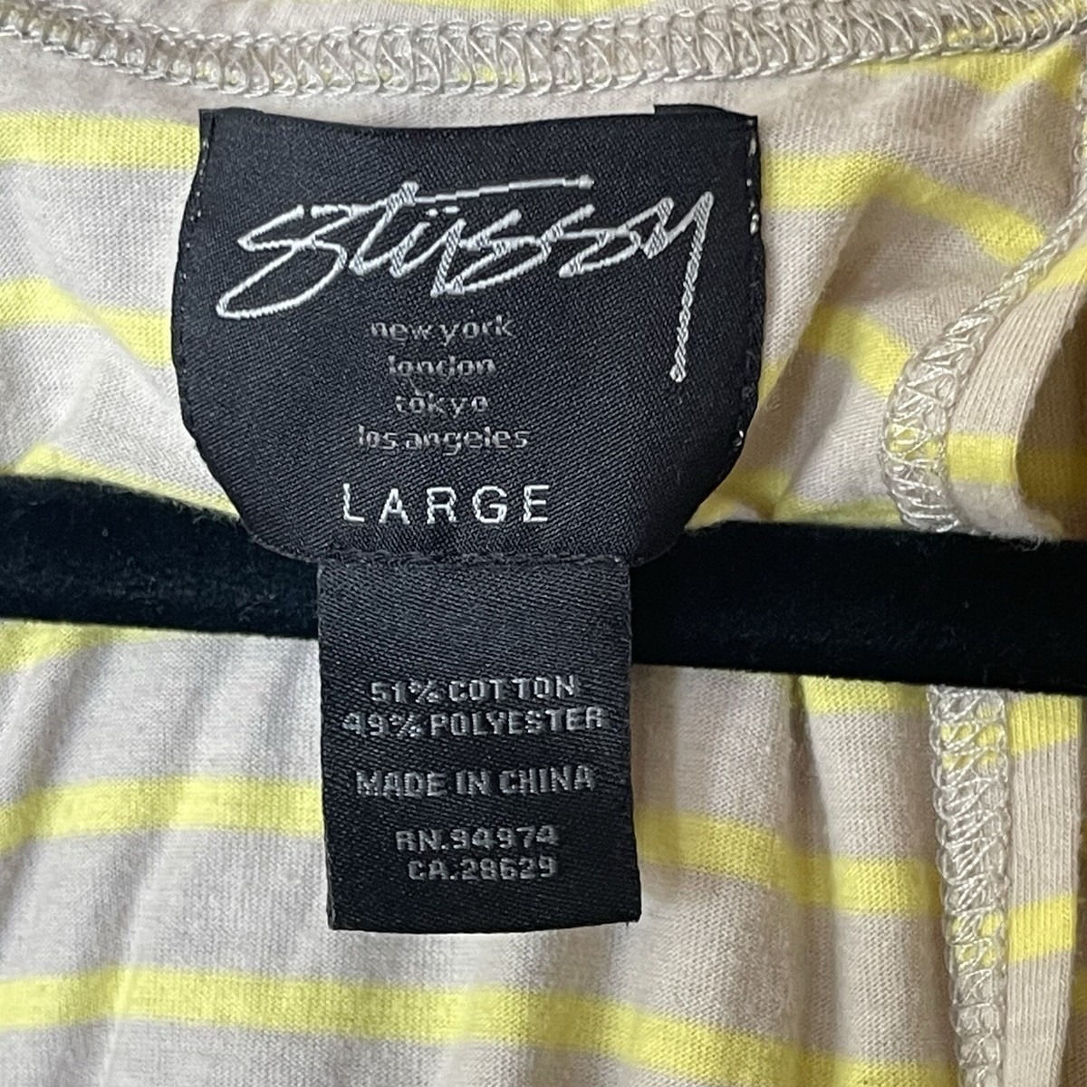 Women Stussy Tank Top No1 Streetwear Y2K Born In 1980 Size L Grey