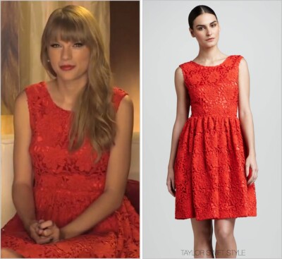 Kate Spade Red Lace Dress 4 as seen on Taylor Swift | eBay Kate Spade Red Lace Dress 4 as seen on Taylor Swift | eBay
