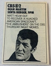 1971 small CBS tv ad ~ THE AMBUSHERS Matt Helm, Dean Martin