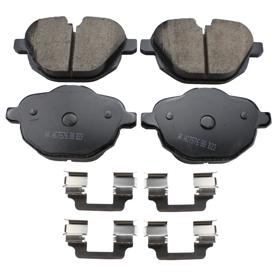Pastillas de freno de disco traseras Akebono Euro para BMW F10 serie 5 F25 X3 F26 X4 E89 Z4 i8 Foto 2 de 4