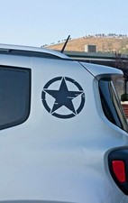 Adesivo stella militare modello americano per jeep renegade o 4x4 tuning suv 