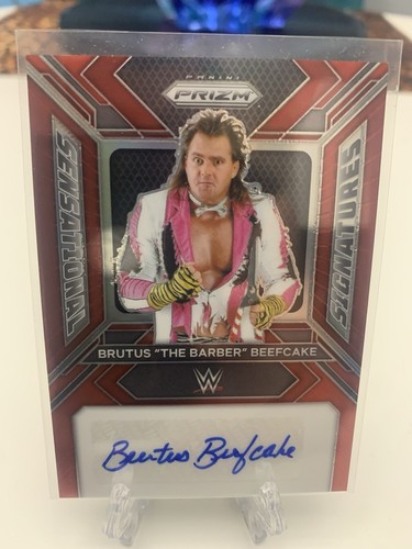 2024 WWE Panini Prizm Brutus Beefcake Red Prizm Auto Sensational Signature 06/99 - 第 1/3 張圖片