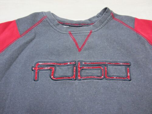 Vintage Fubu Sweater Mens XL Spellout 90s Y2K Streetwear Baggy Oversized Rap - Picture 6 of 13