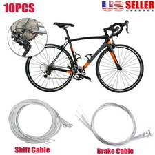 10pack Steel Bicycle Shift Shifter Derailleur Gear Inner Cable Wire US