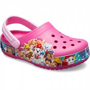 paw patrol pink crocs