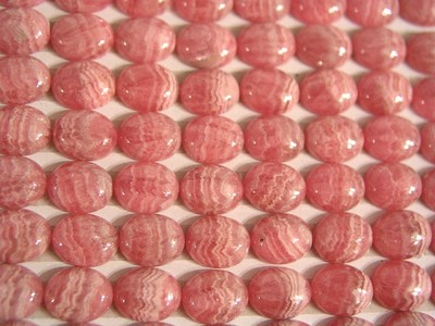 Rhodochrosite gemmy all natural cabochon pair 11x9mm one pair per winner