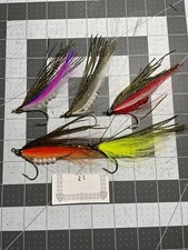 5 hand tied Streamer fly with stinger hook Salmon steelhead Pike Bass Musky  21