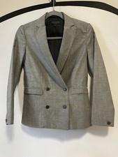 Rag And Bone Wool Grey Double Breasted Blazer Size 0. Excellent Condition