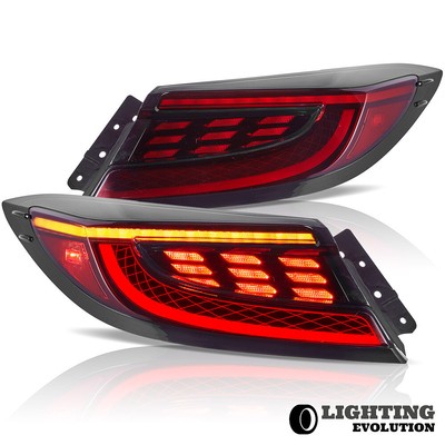 For 2022-2024 Toyota GR86＆Subaru BRZ LED Tail Lights Red Lens Dynamic Sequential