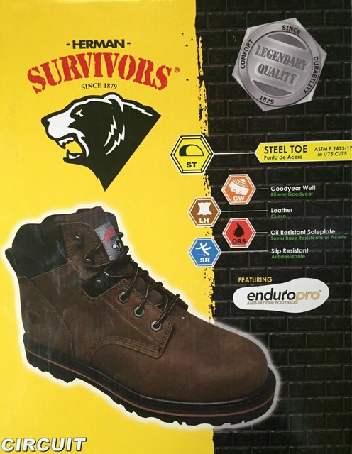 herman steel toe boots