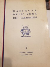 rassegna armi dei carabinieri  genanio febbraio 1970