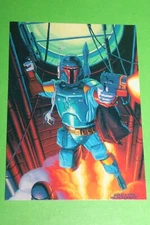 1996 STAR WARS SHADOWS OF THE EMPIRE BOBA FETT PROMO CARD SOTE5 HILDEBRANDT