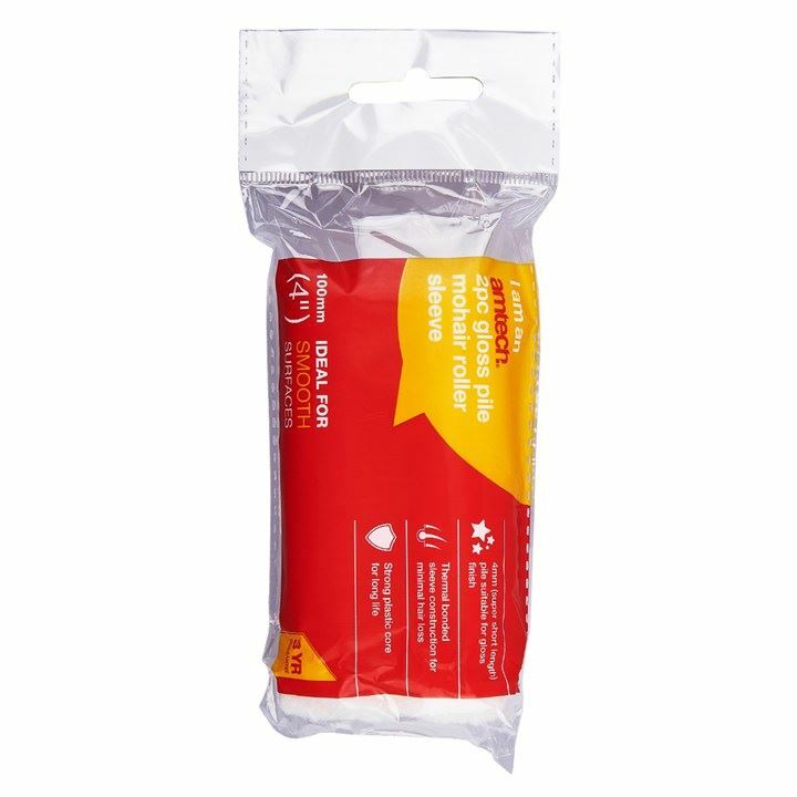 2x Extra Short Pile 4mm Roller Sleeve Mohair 4"" x 1.5"" Paint Painting Decorate